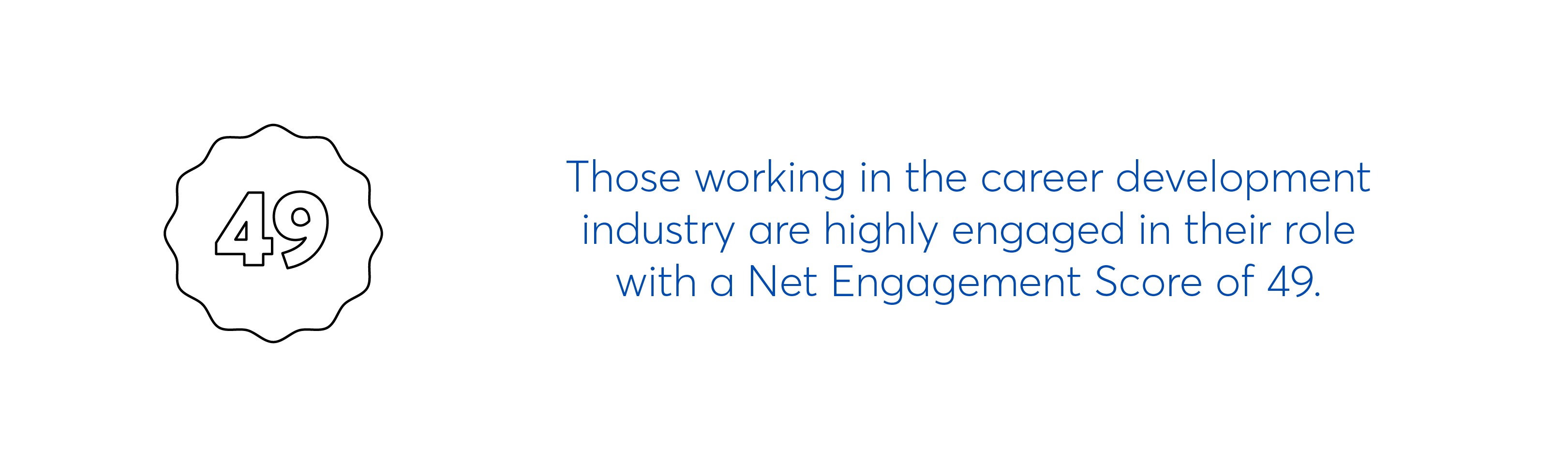 High engagement in the career development industry