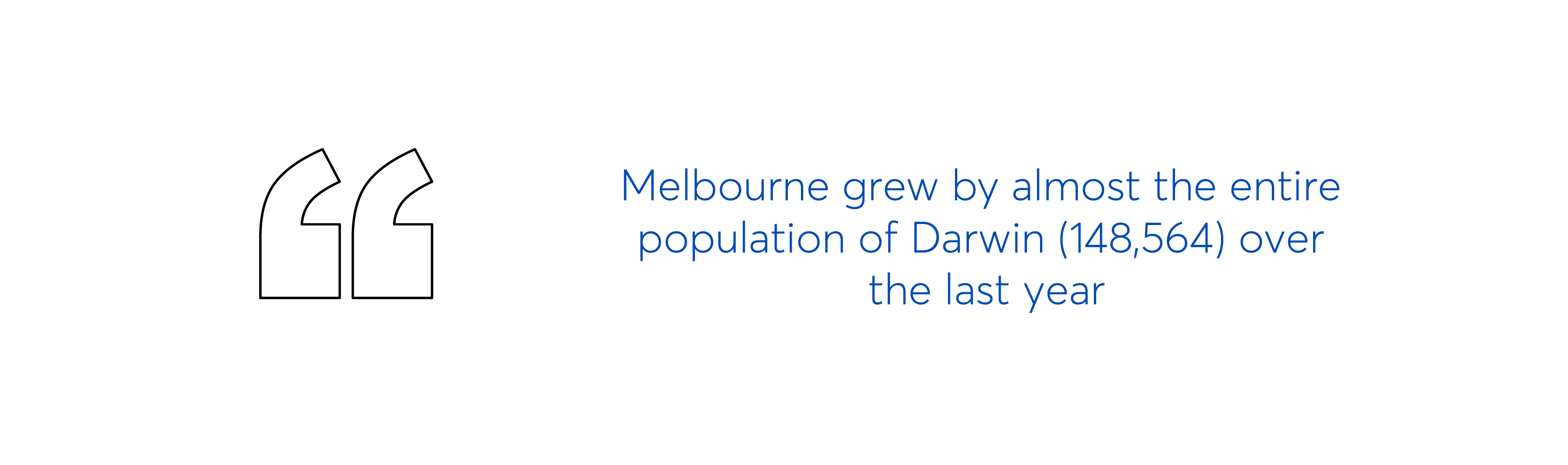 Melbourne's population growth
