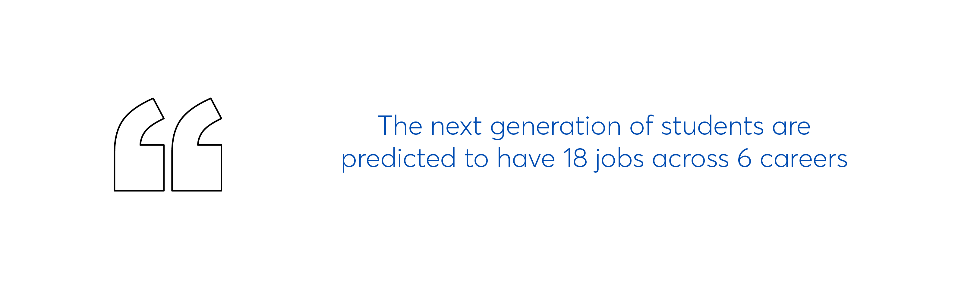 Next generation predicted to have 18 jobs over 6 careers