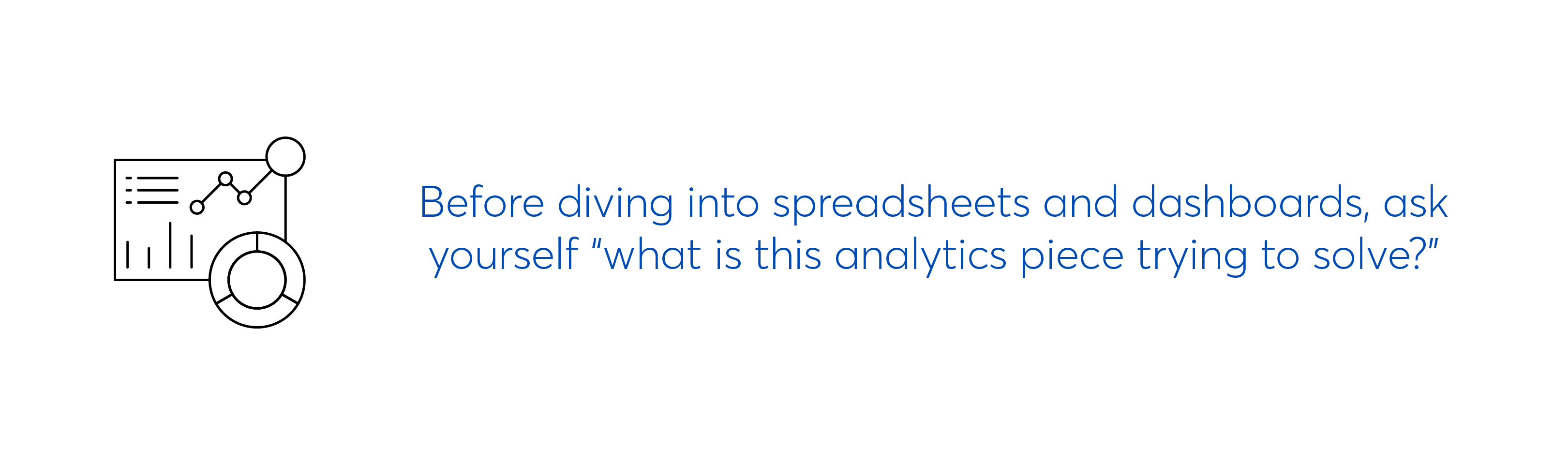 What does analytics solve?