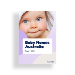 Top baby names report 2023 mockup