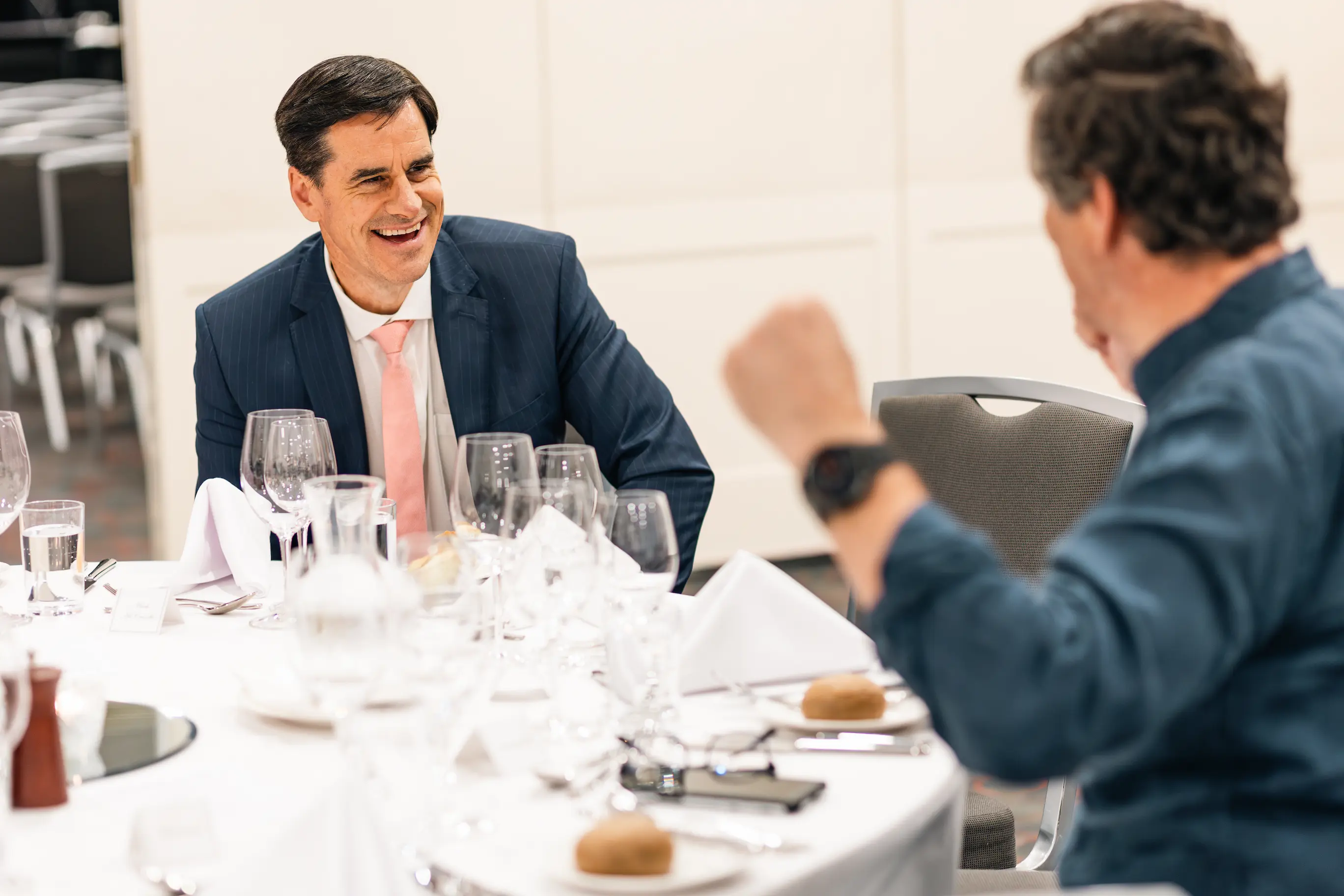 Leaders in discussion during a strategy workshop