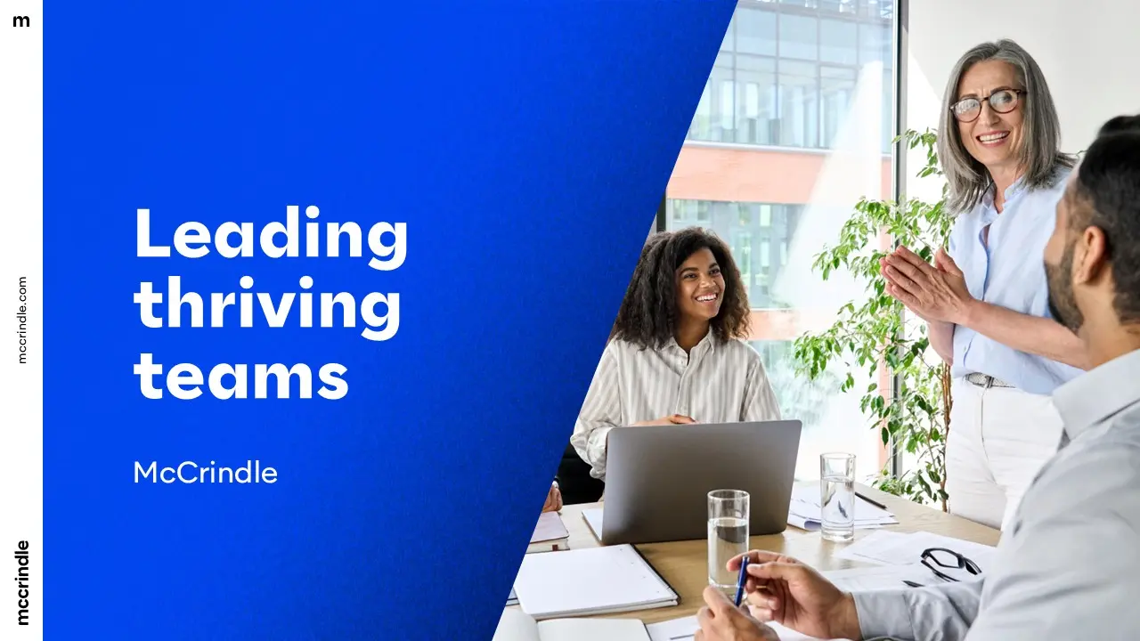 Leading thriving teams